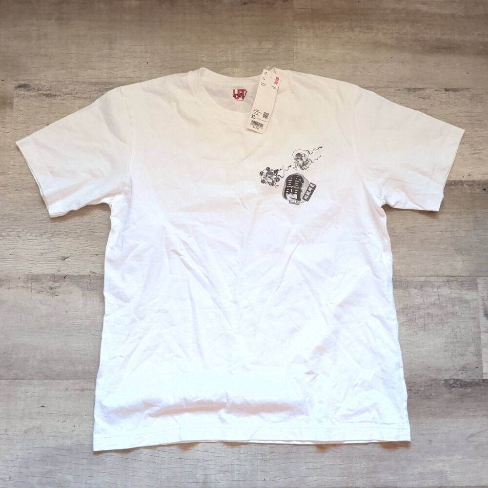 ​NWT Uniqlo UT Japanese Art Graphic T-Shirt White Men's Extra Large XL